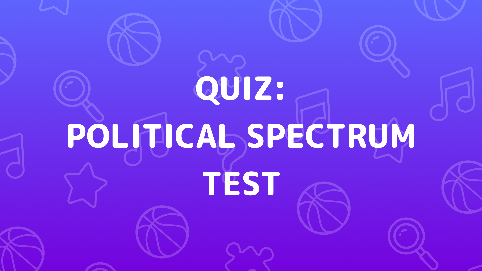 Arte da capa de Political Spectrum Test Quiz