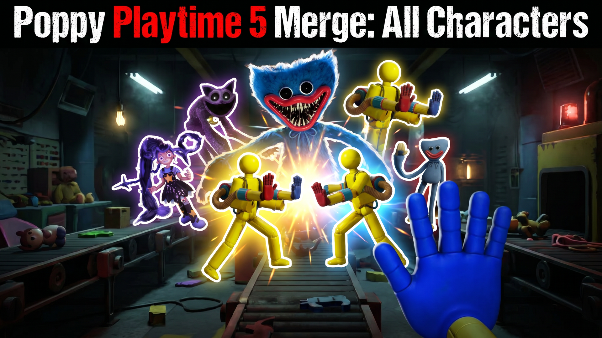 Poppy Playtime 5 Merge: All Characters kapak resmi