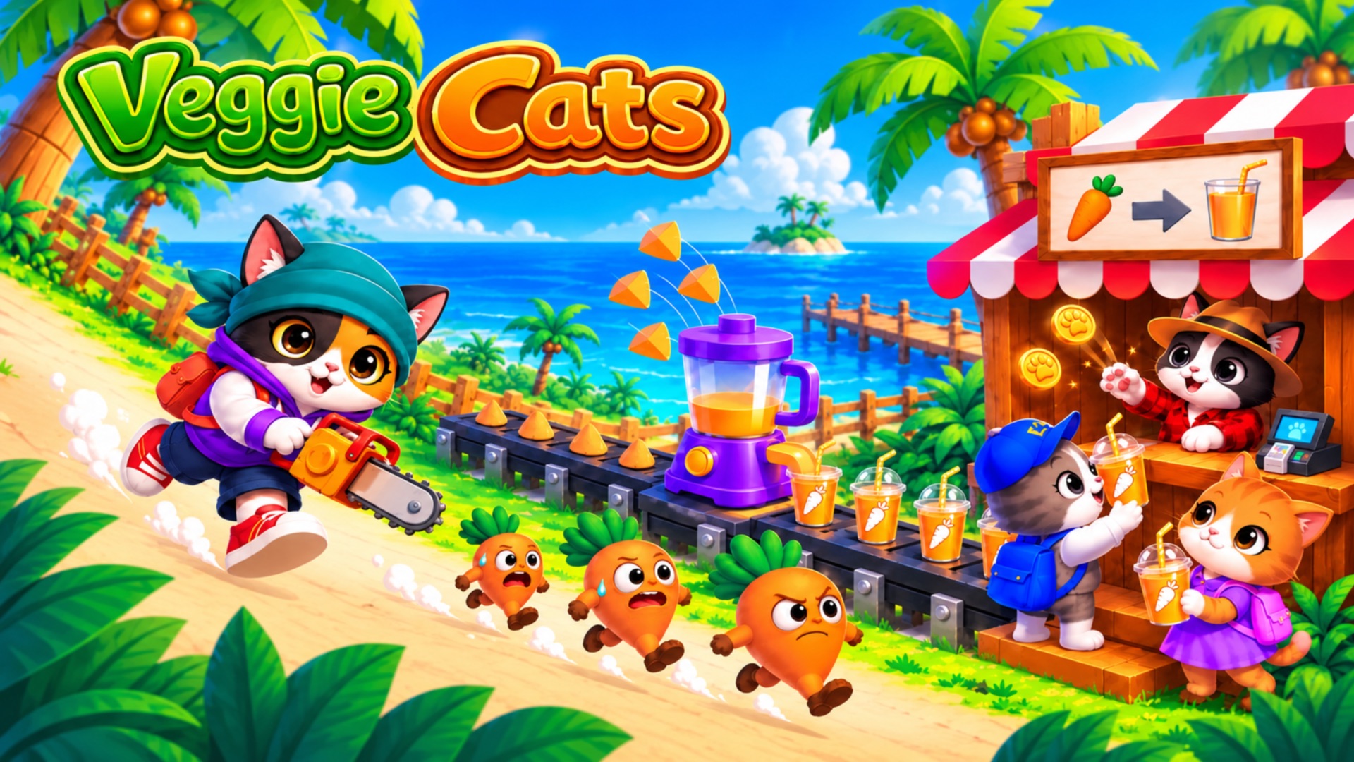 Veggie Cats: Idle Farm Tycoon