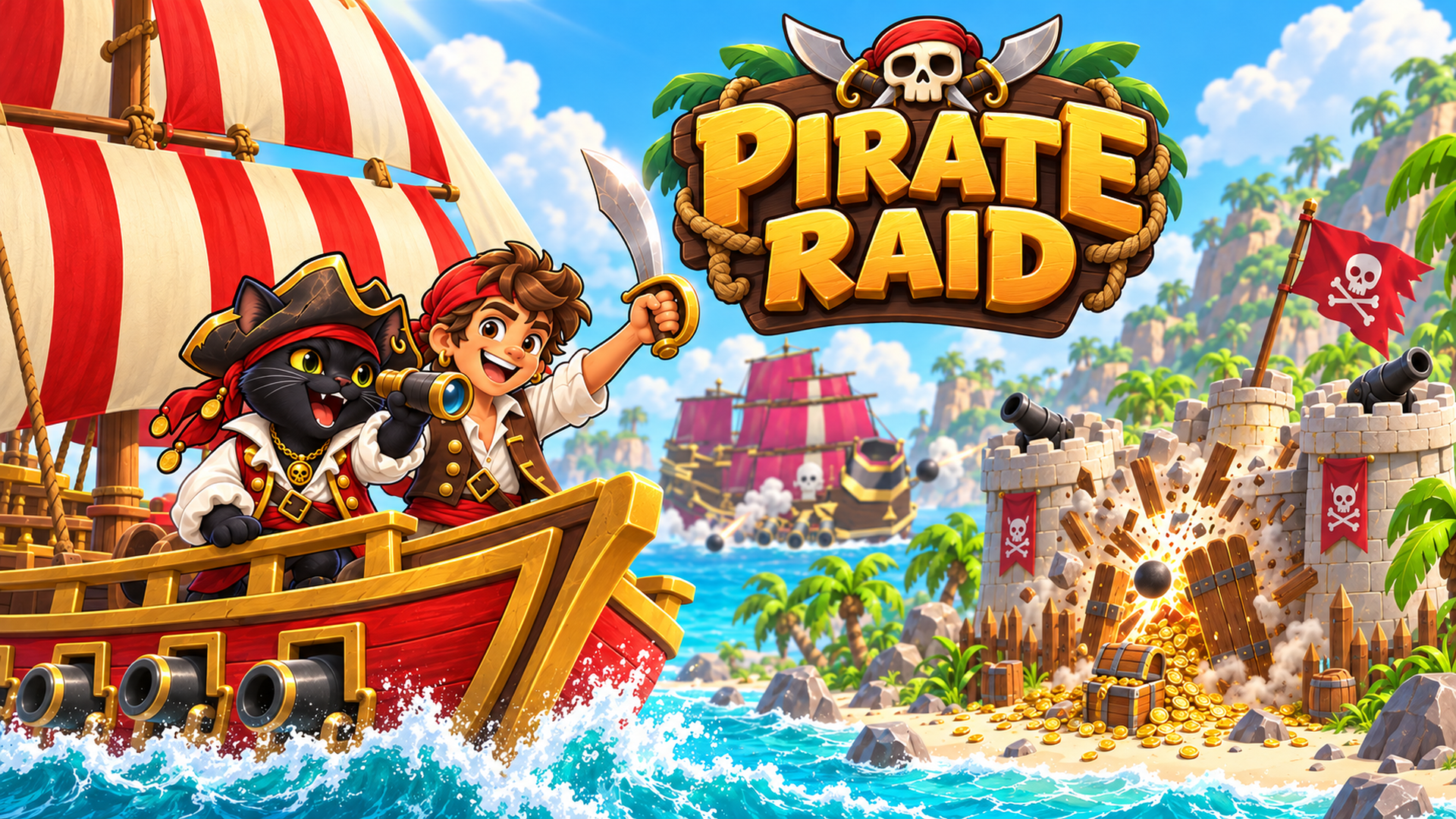 Pirate Raid: 3D Action Adventure Game | Playgama
