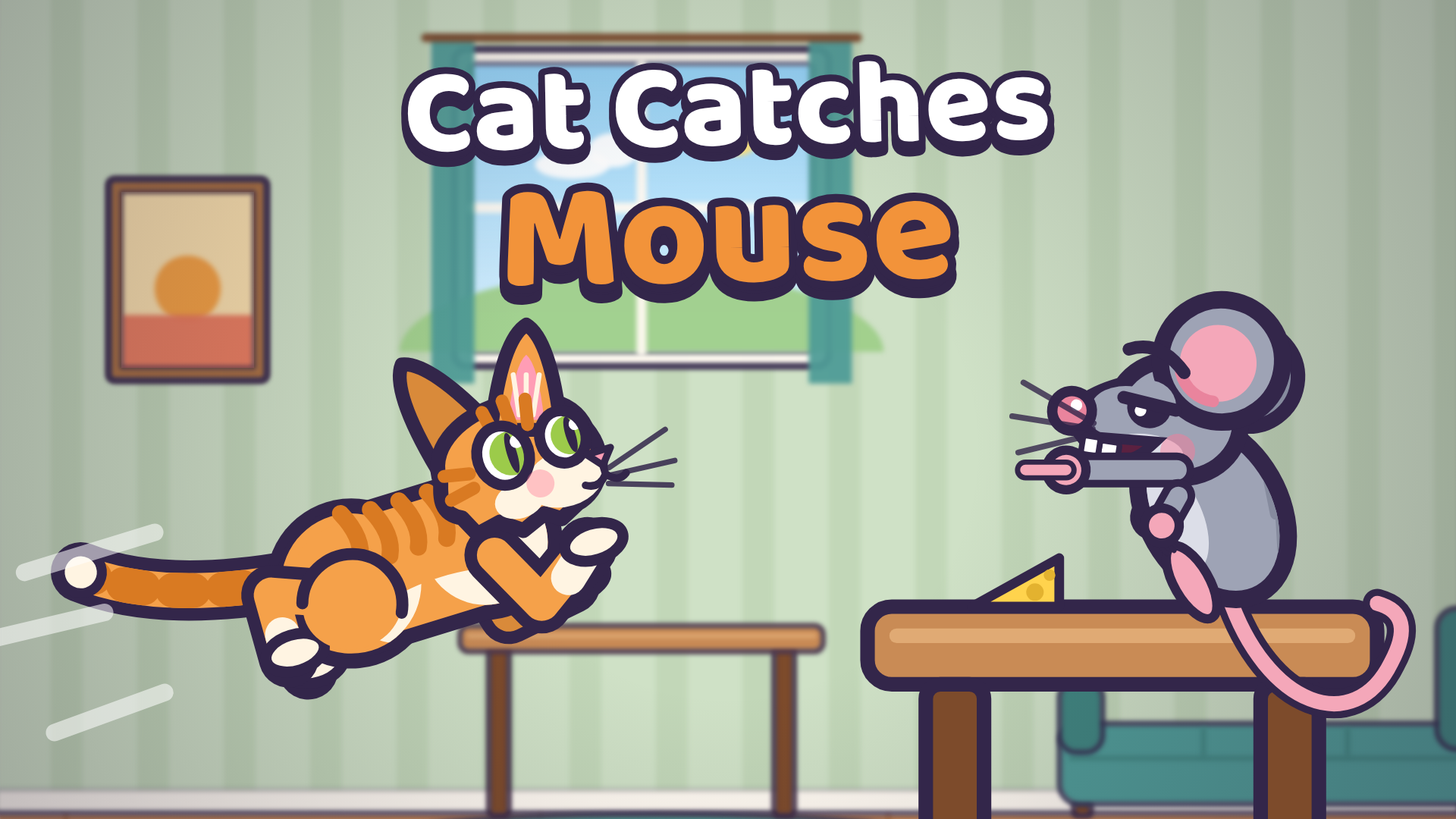 Cat catches mause