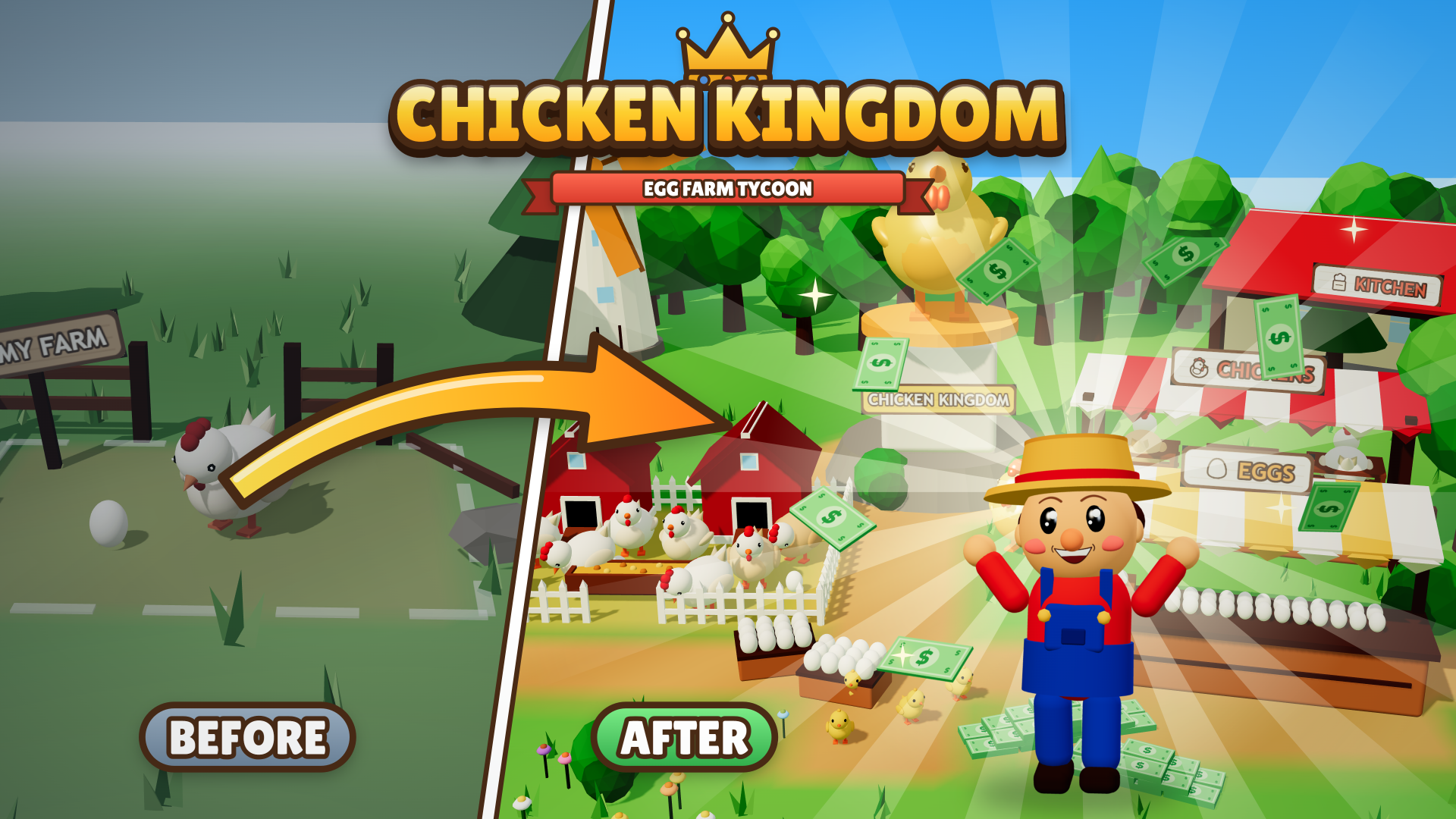 Chicken Kingdom: Egg Farm Tycoon