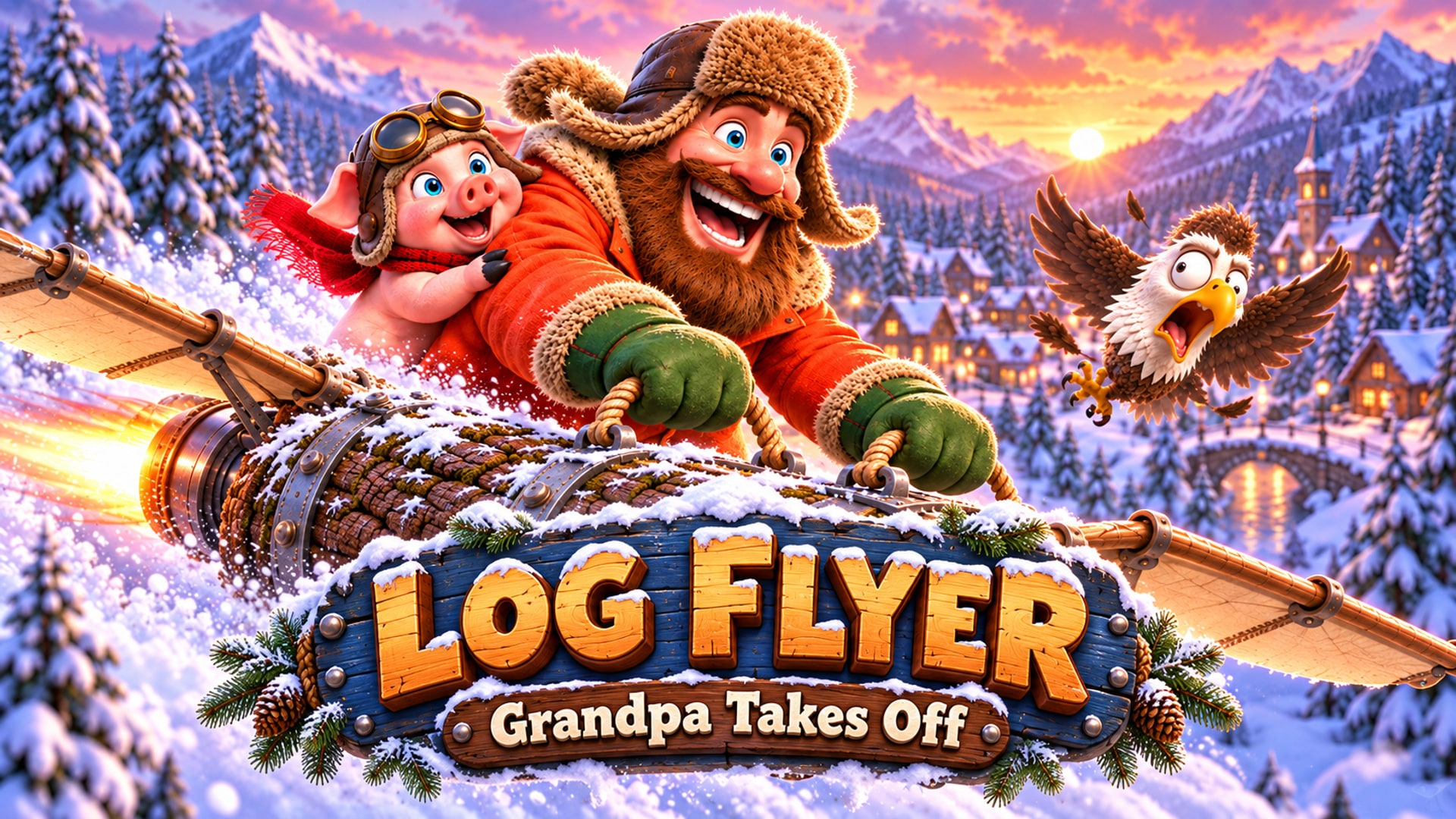 Log Flyer: Grandpa Takes Off cover art