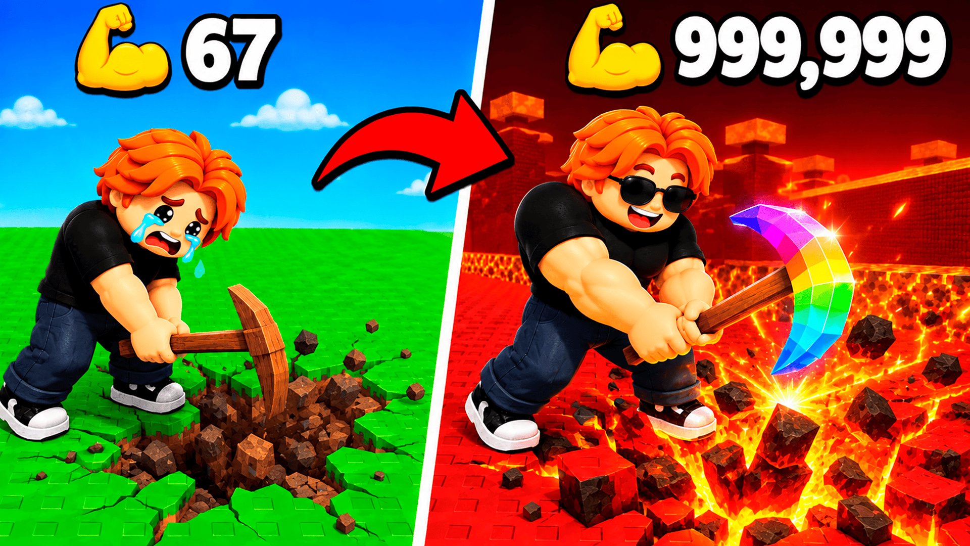 Obby: +1 Digging Power per Click