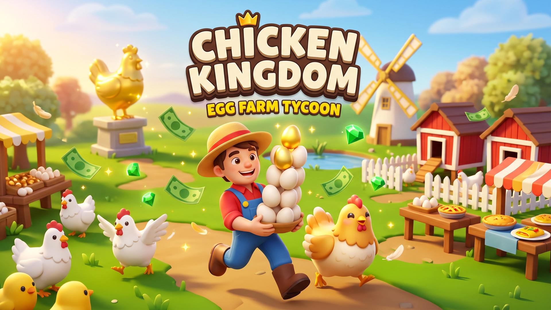Chicken Kingdom: Egg Farm Tycoon cover art