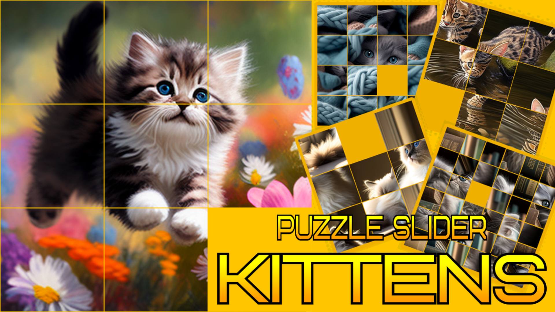 Copertina di Puzzle Sliding - Kittens