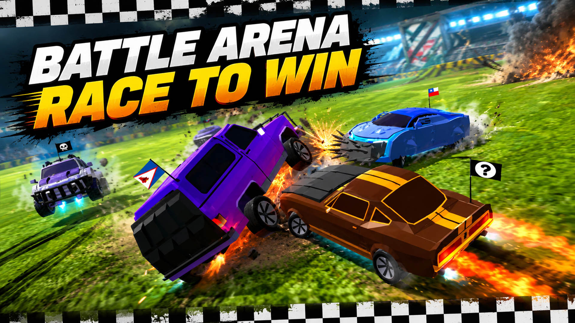 Arte da capa de Battle Arena Race to Win