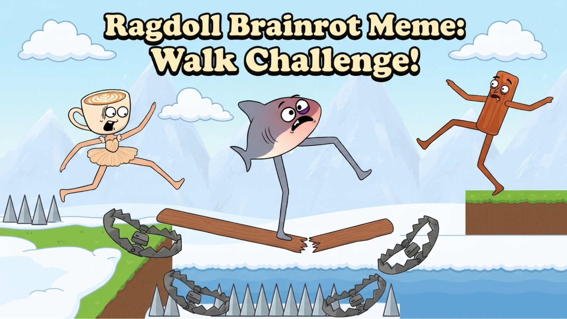 Ragdoll Brainrot Meme: Walk Challenge!