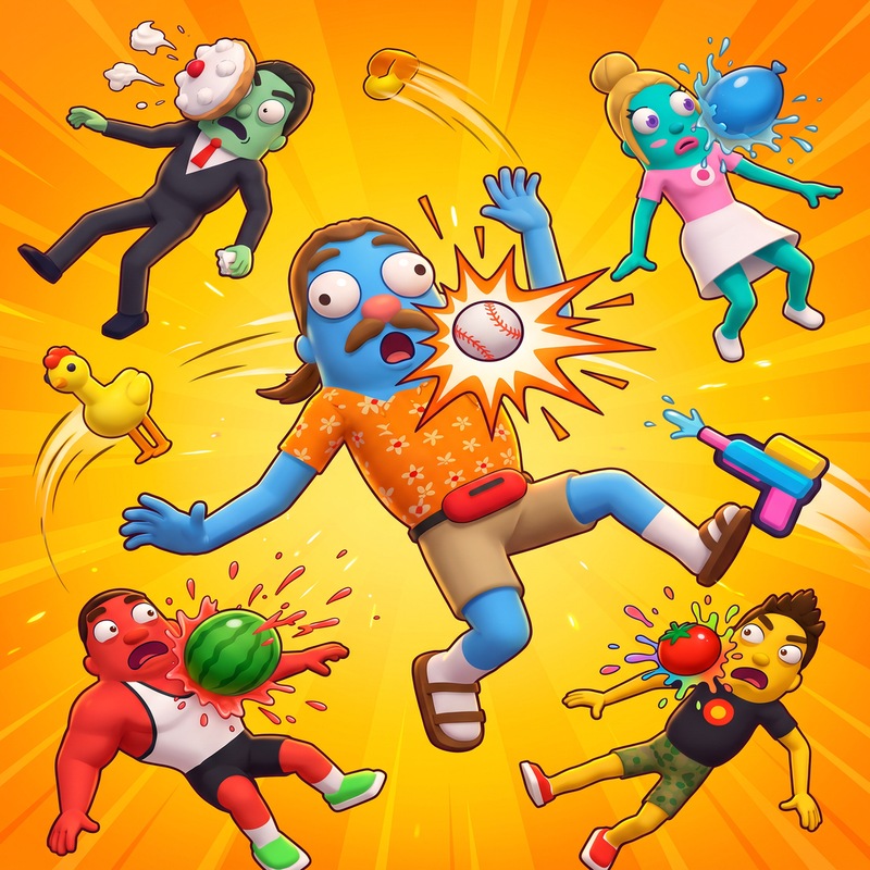 Ragdoll Revenge! Throw at Annoying People game thumbnail