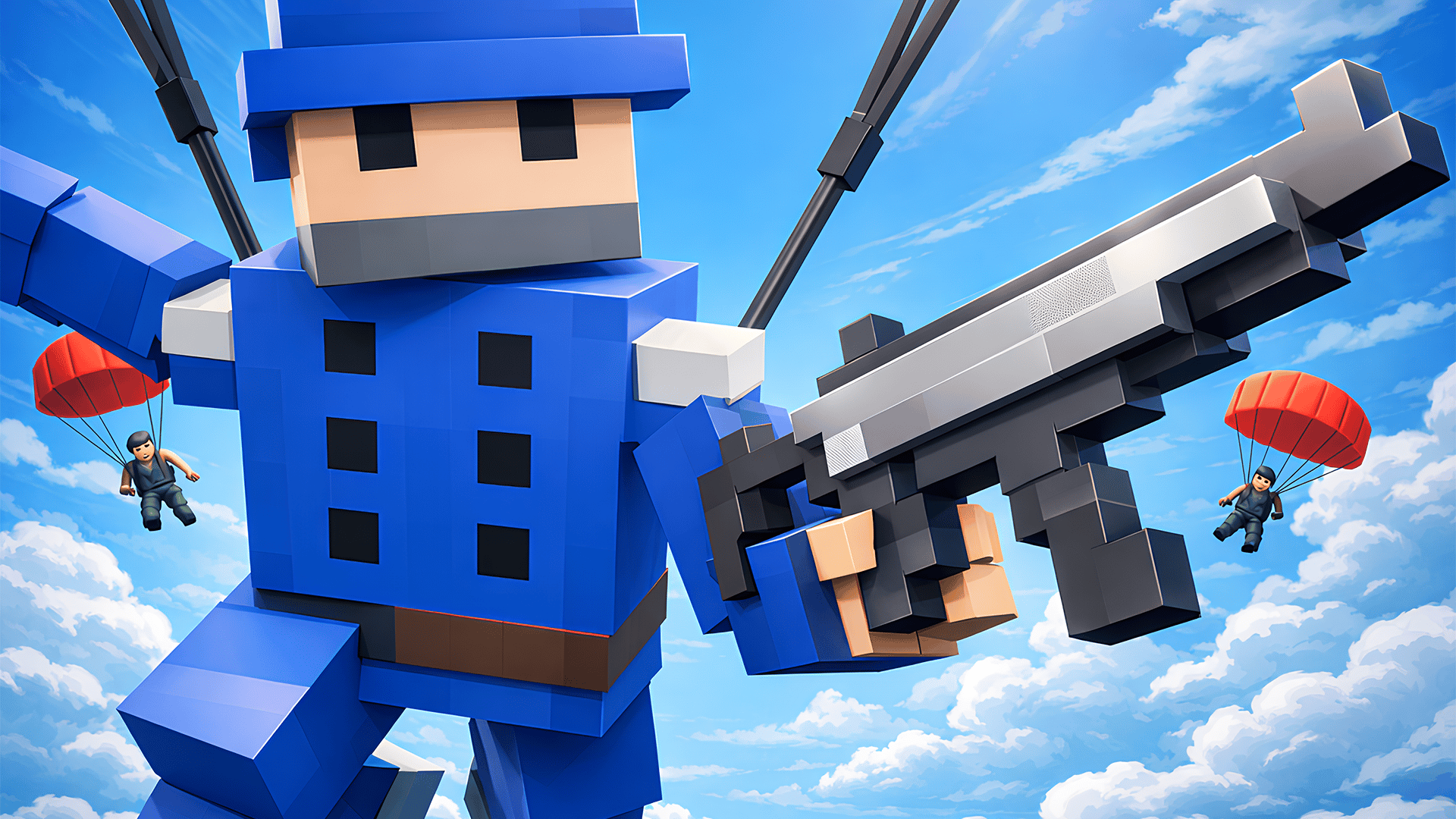Arte da capa de Red & Blue: Online. Build! Destroy! Fight!