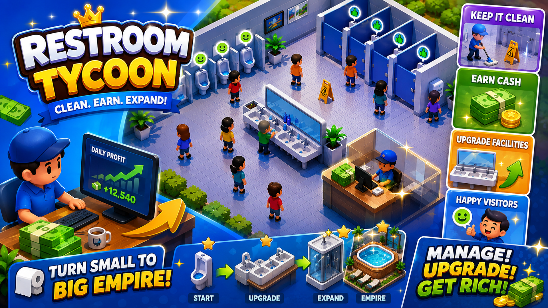 Okładka Restroom Tycoon: Clean & Earn