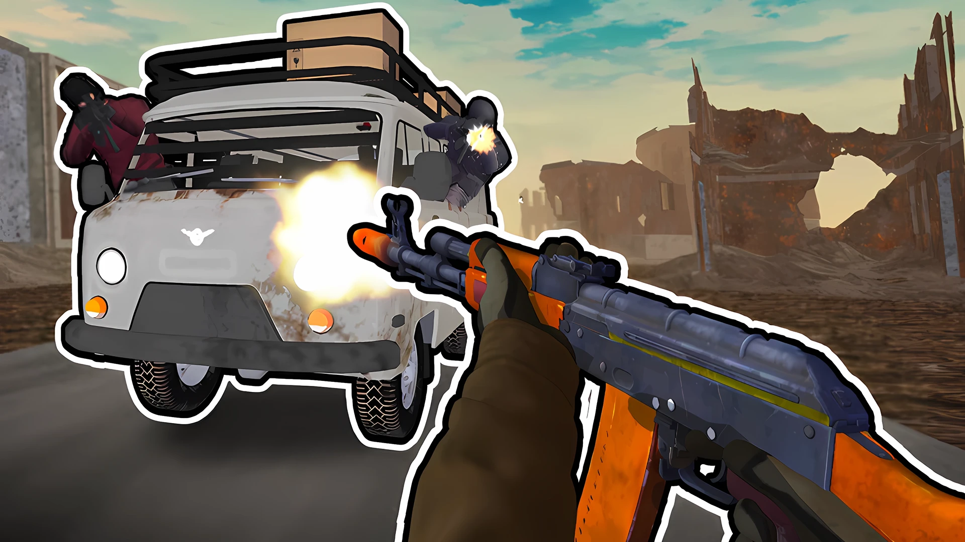 Road Chase: Shooter Realistic Guns cover art