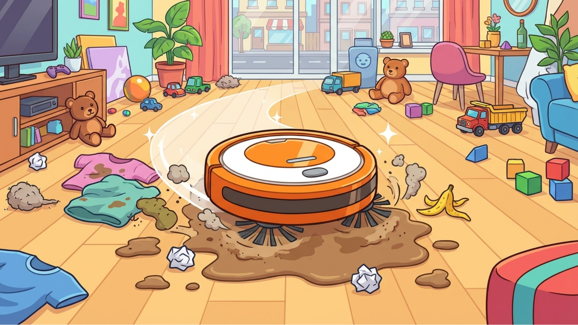 Arte da capa de Robot Vacuum: Clean the Rooms
