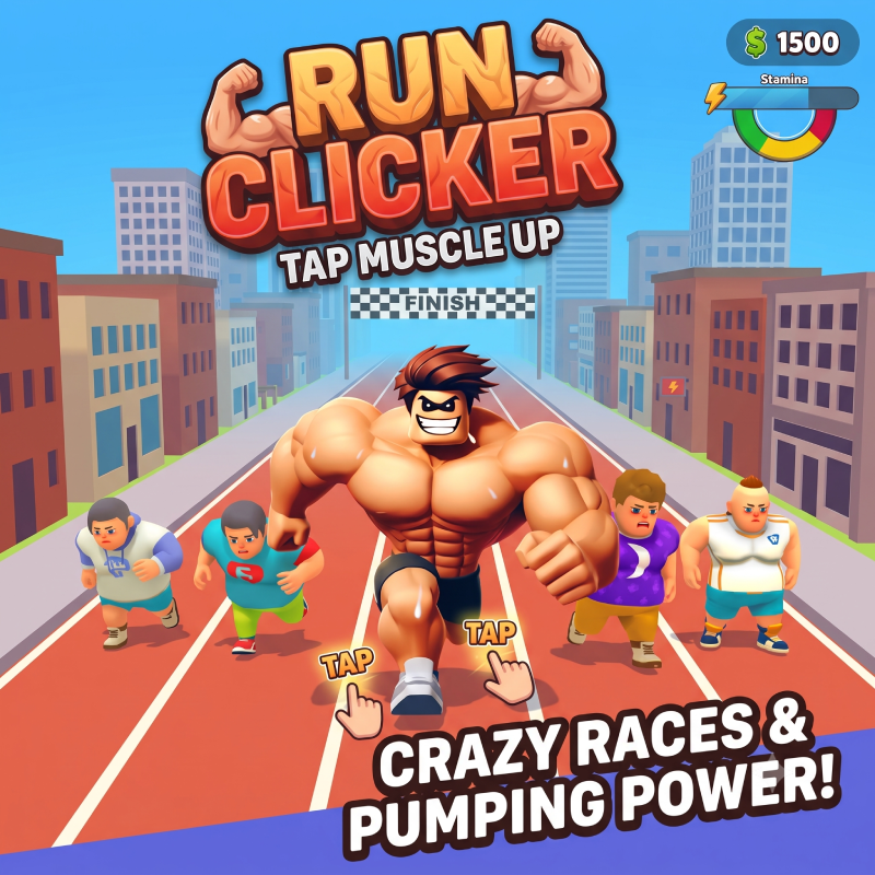 Run Clicker: Tap Muscle Up