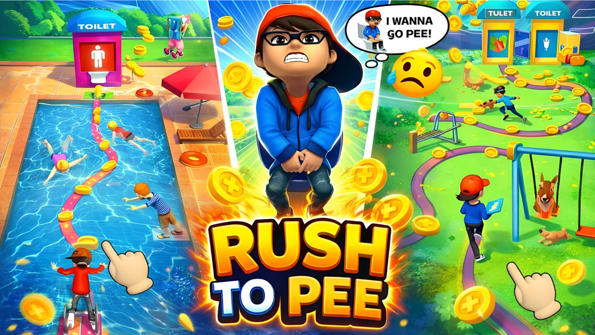 Imagen de portada de Rush Run: Need to Pee – Toilet Dash Runner Game