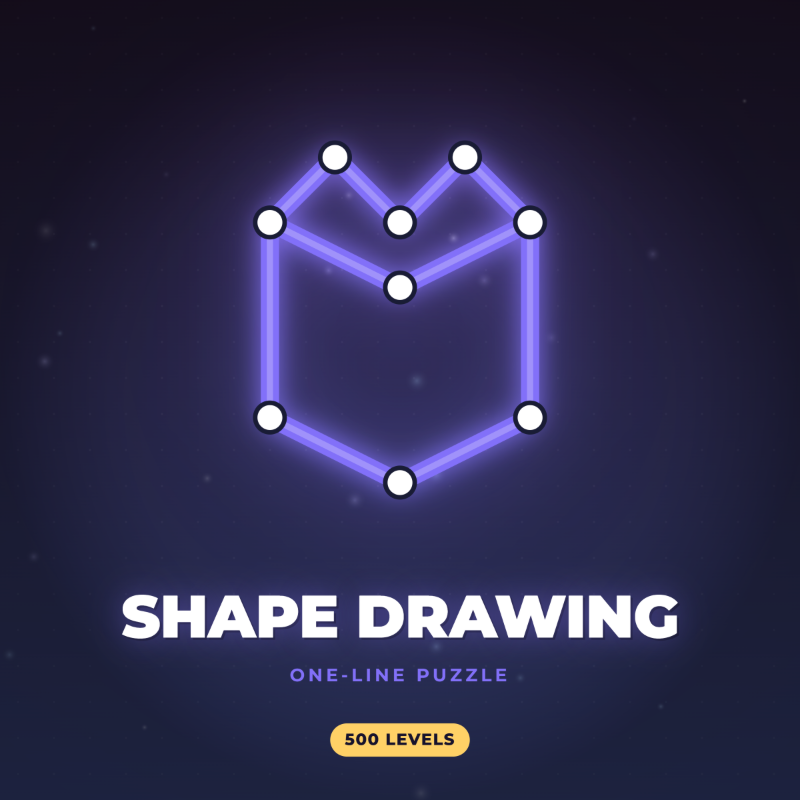 Shape Drawing: One Line Puzzle