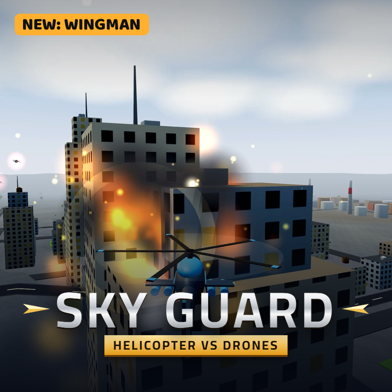 Sky Guard: Helicopter VS Drones