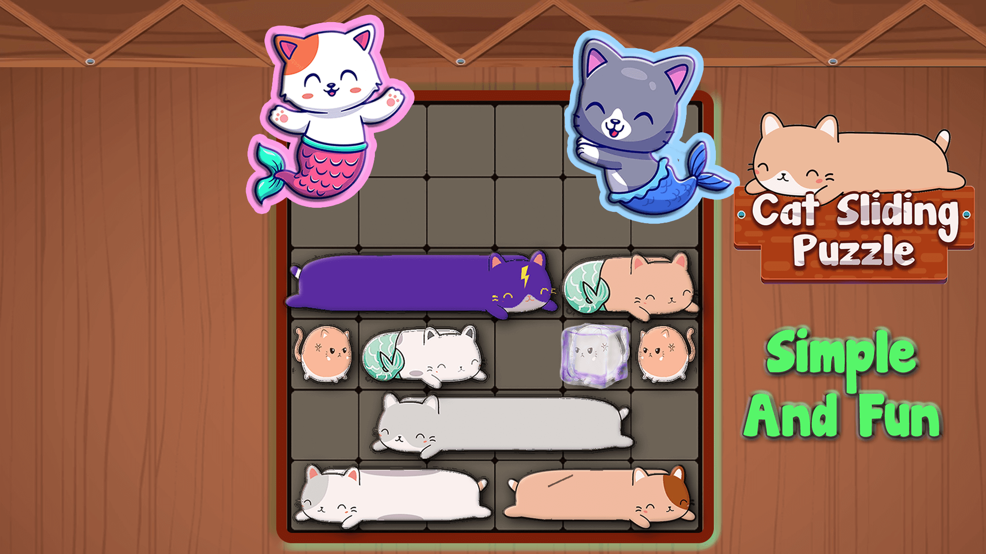 Slidey: Sliding Cat Puzzle game artwork
