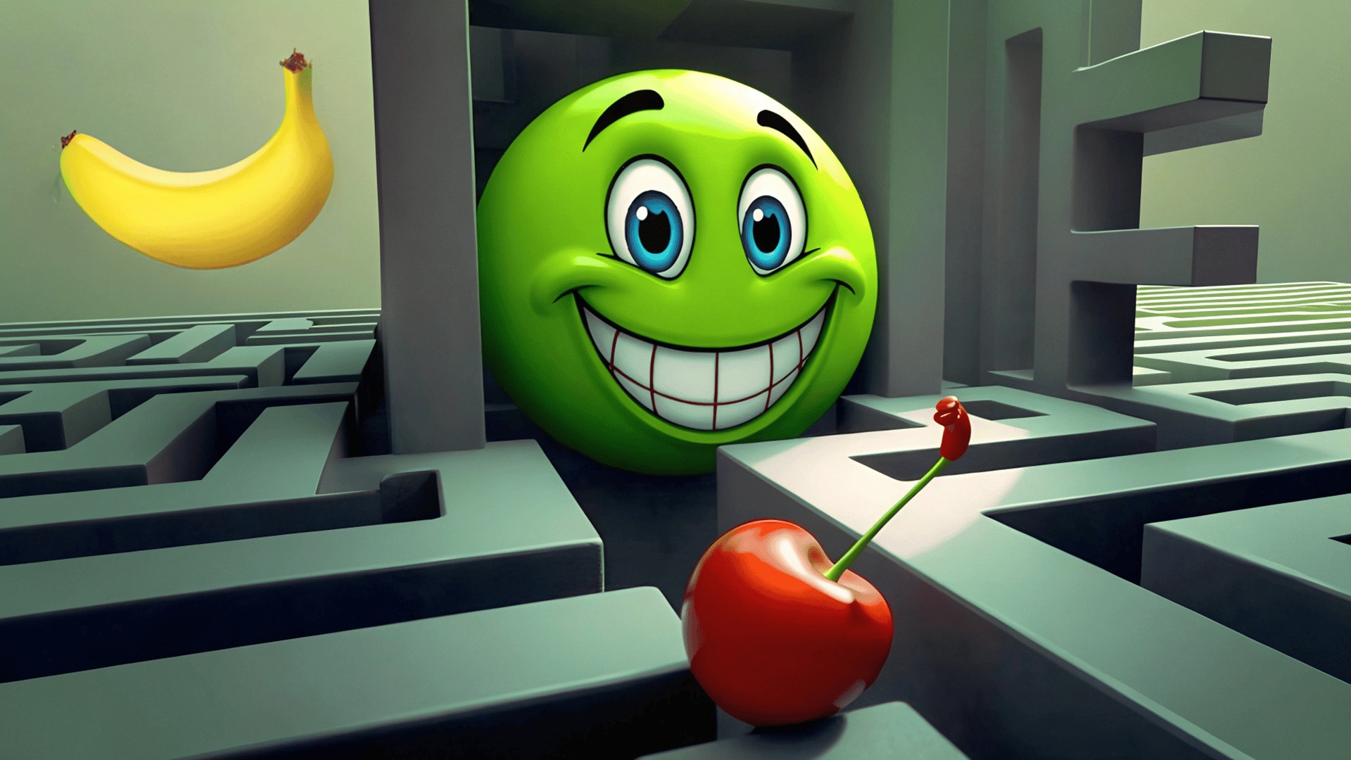Arte da capa de Smiley in the maze