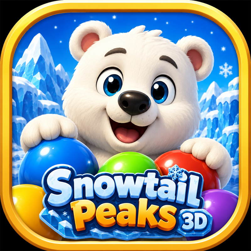 SnowTail Peaks: 3D bubble pop adventure - Bubble Shooter puzzle game thumbnail