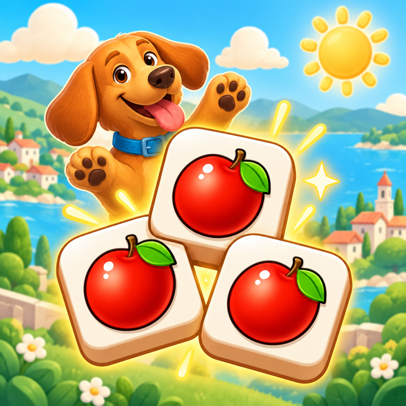 Soft Cartoon: Travel Tile Match