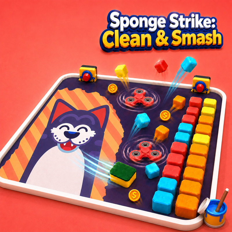 Sponge Strike: Clean & Smash - Arcade puzzle game thumbnail