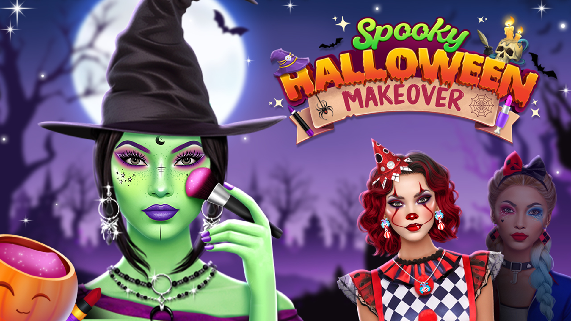 Spooky Halloween Makeover game thumbnail