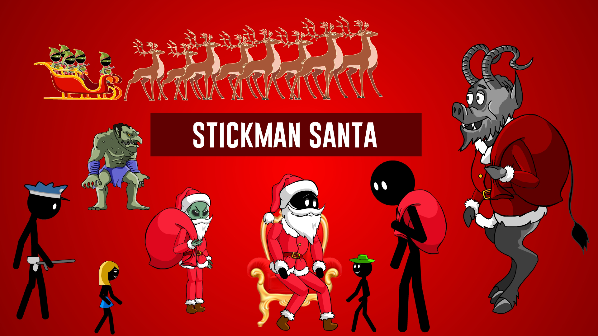 Copertina di Stickman Santa