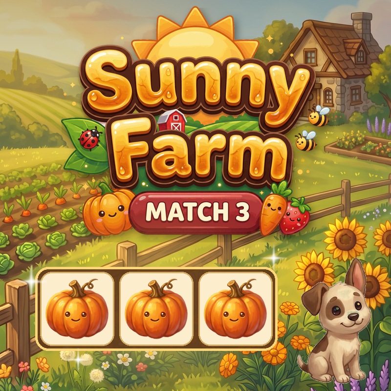 Sunny Farm: Match 3 - Arcade puzzle game thumbnail