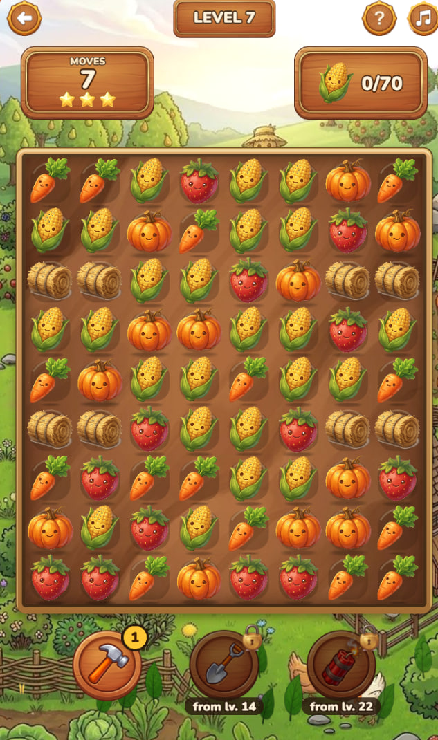 Sunny Farm: Match 3 screenshot 1