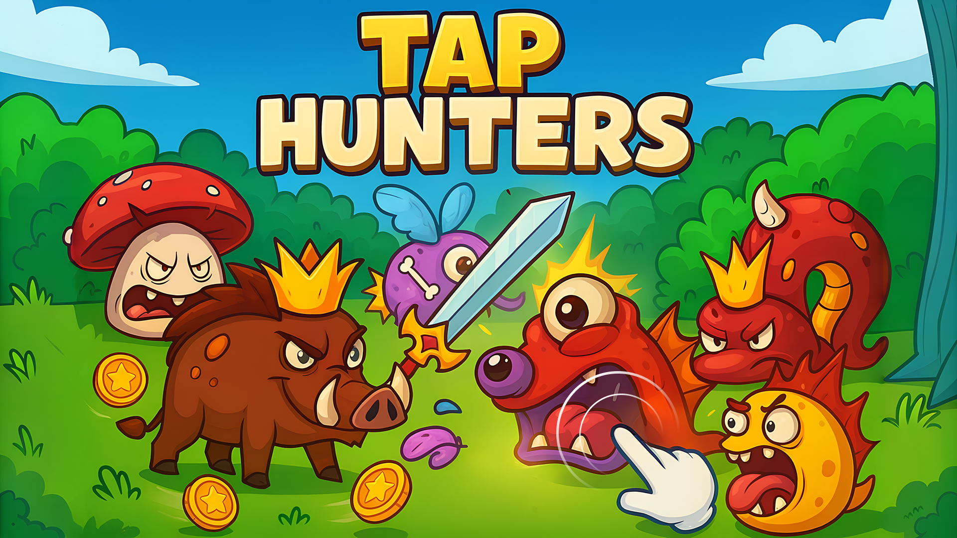 Arte da capa de Tap Hunters