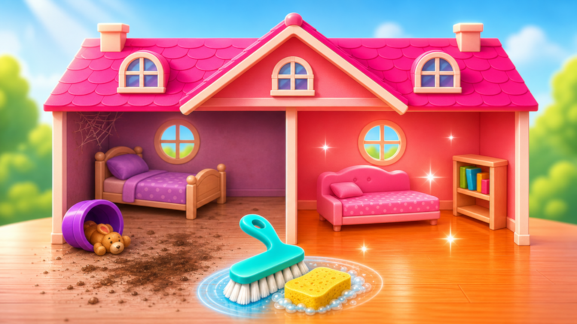 Tidy Up the Dollhouse