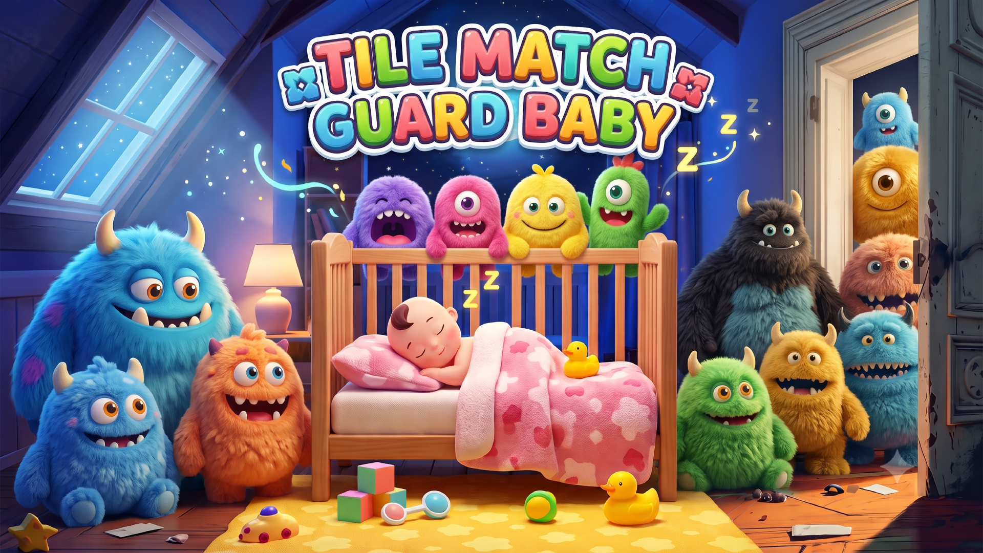 Arte da capa de Tile Match Guard Baby