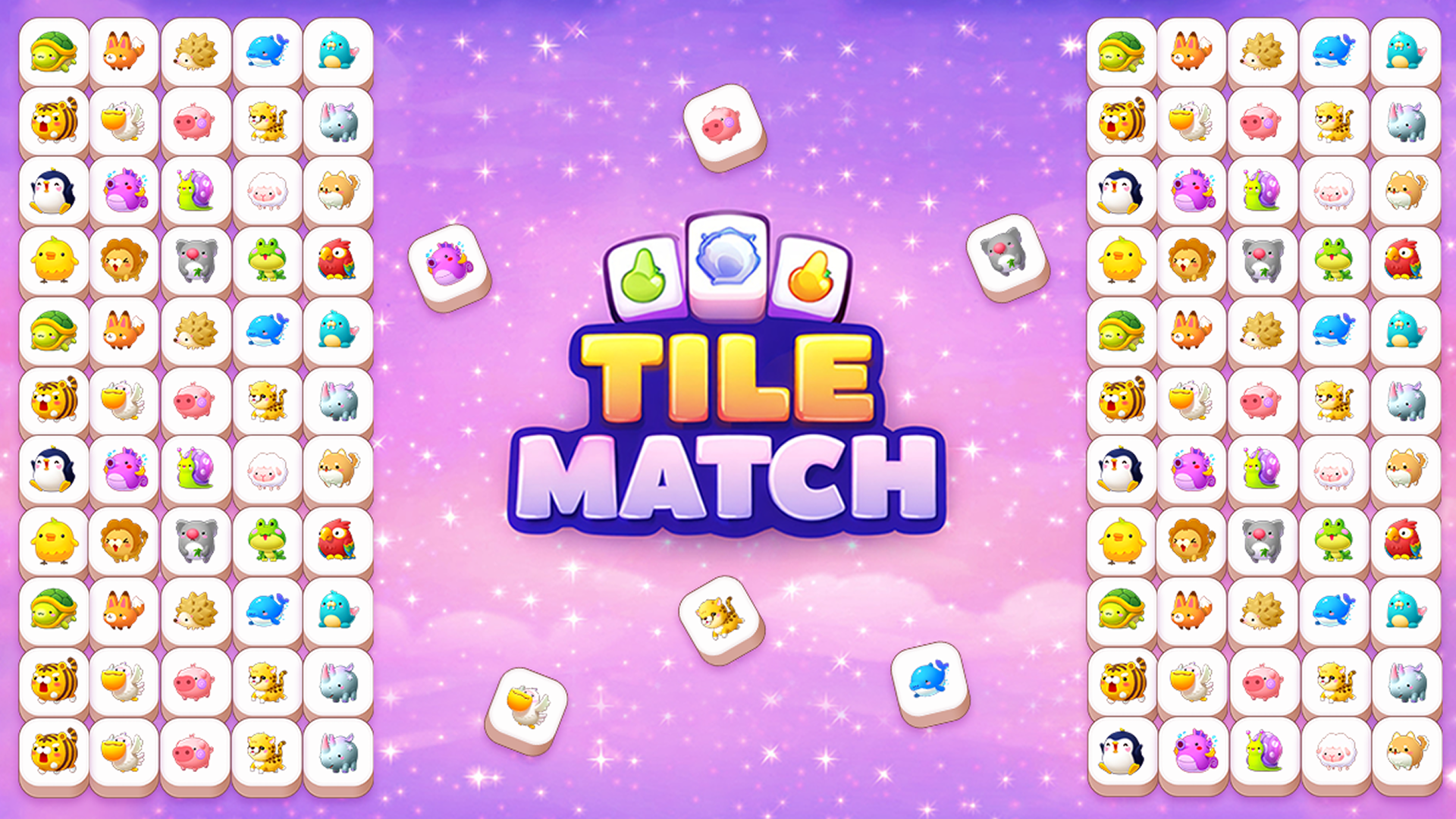 Arte da capa de Tile Match Puzzle 3D