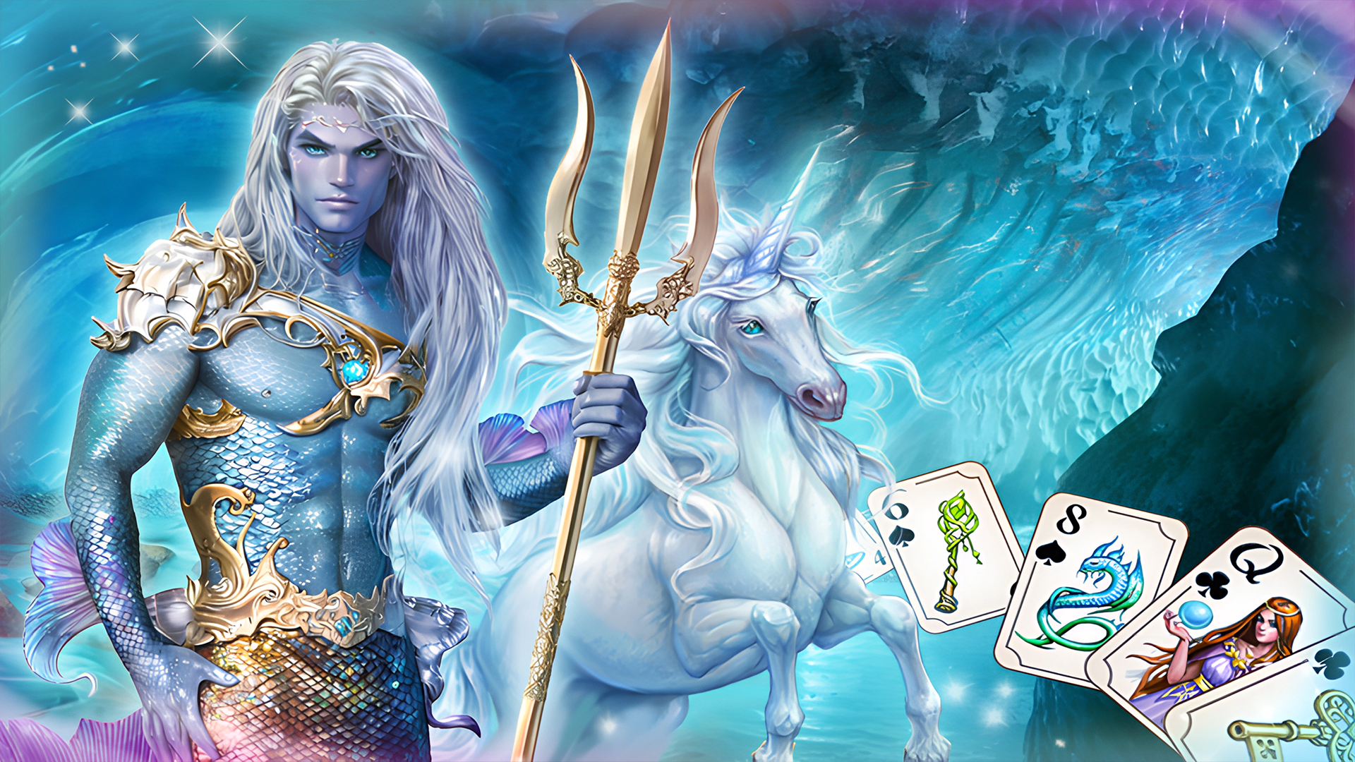 Tri Peaks Emerland Solitaire game artwork