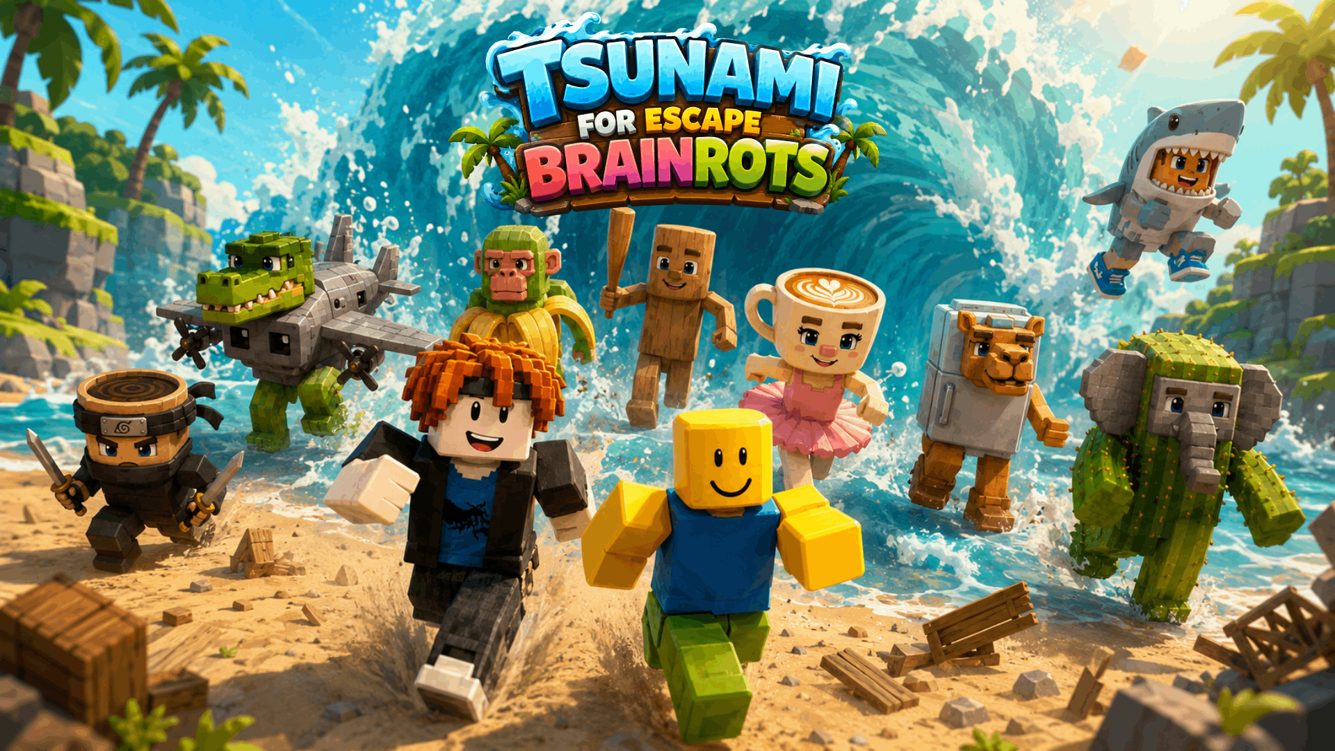 Tsunami For Escape Brainrots