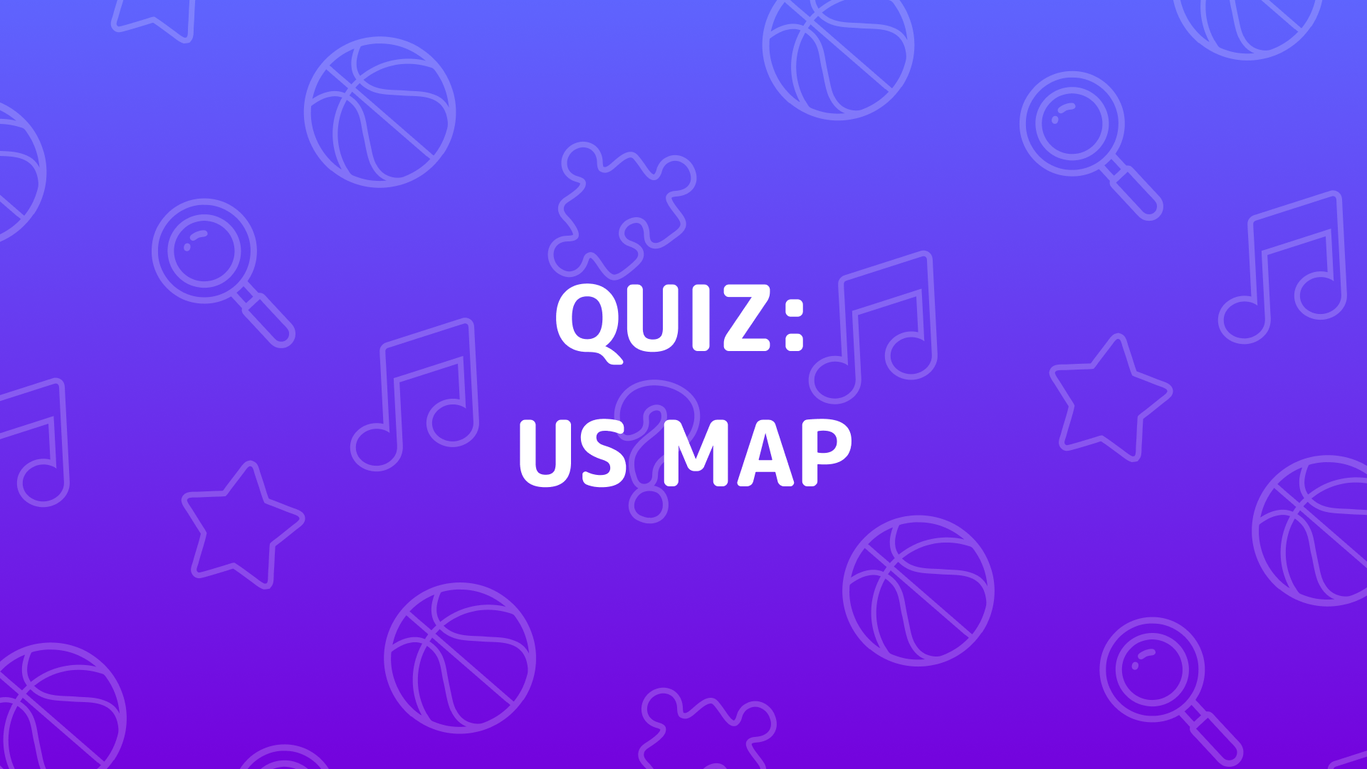 Us Map Quiz cover art