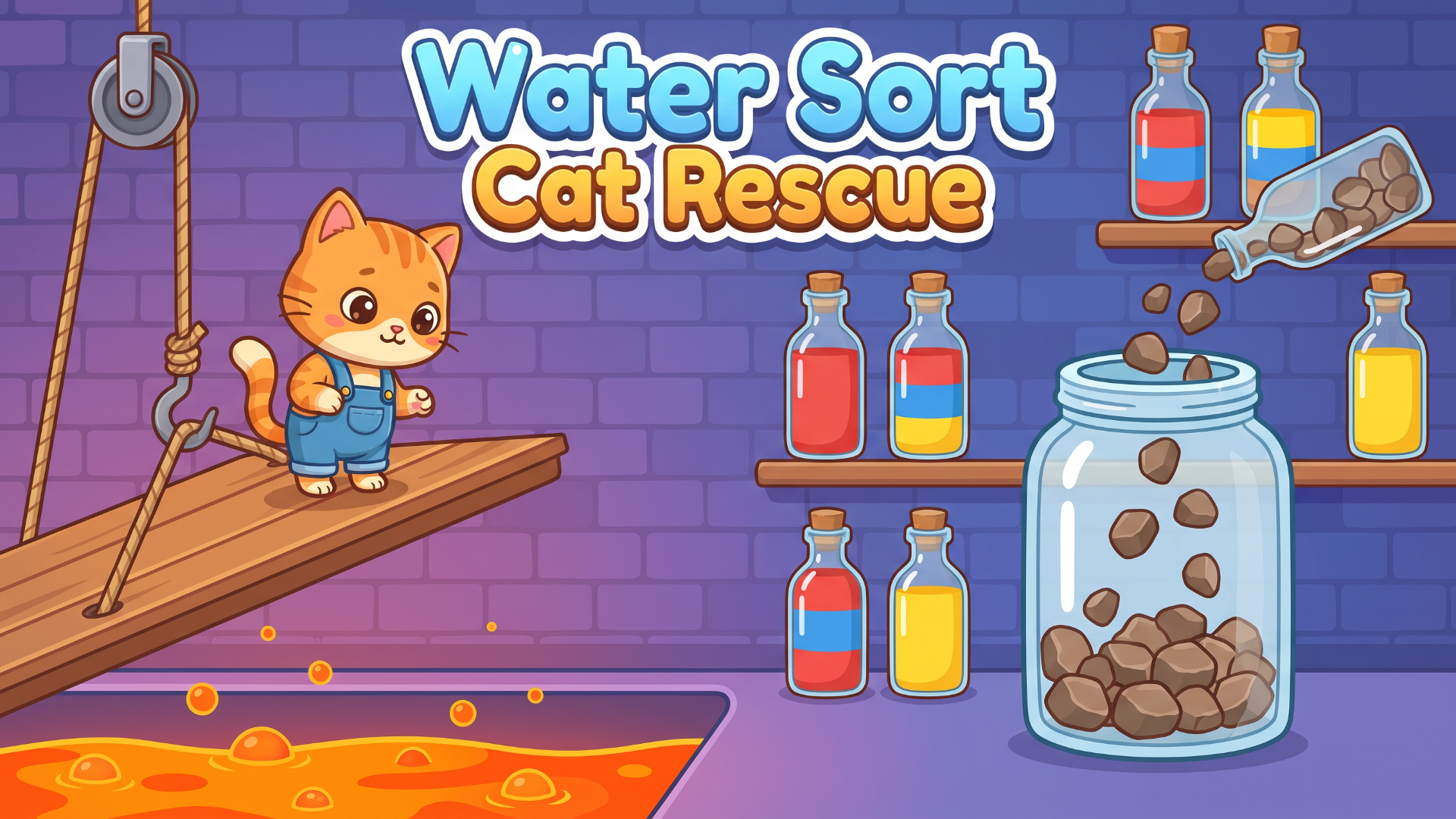 Water Sort Cat Rescue