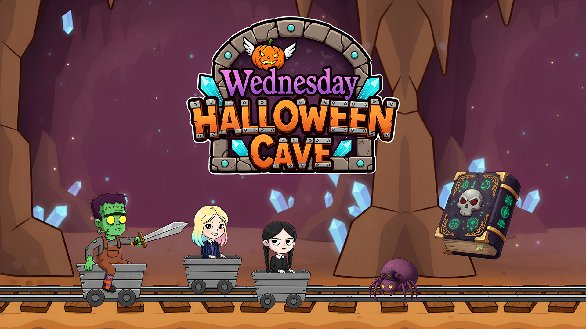 Copertina di Wednesday Halloween Cave