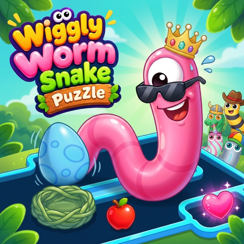 Wiggly Worm Snake Puzzle
