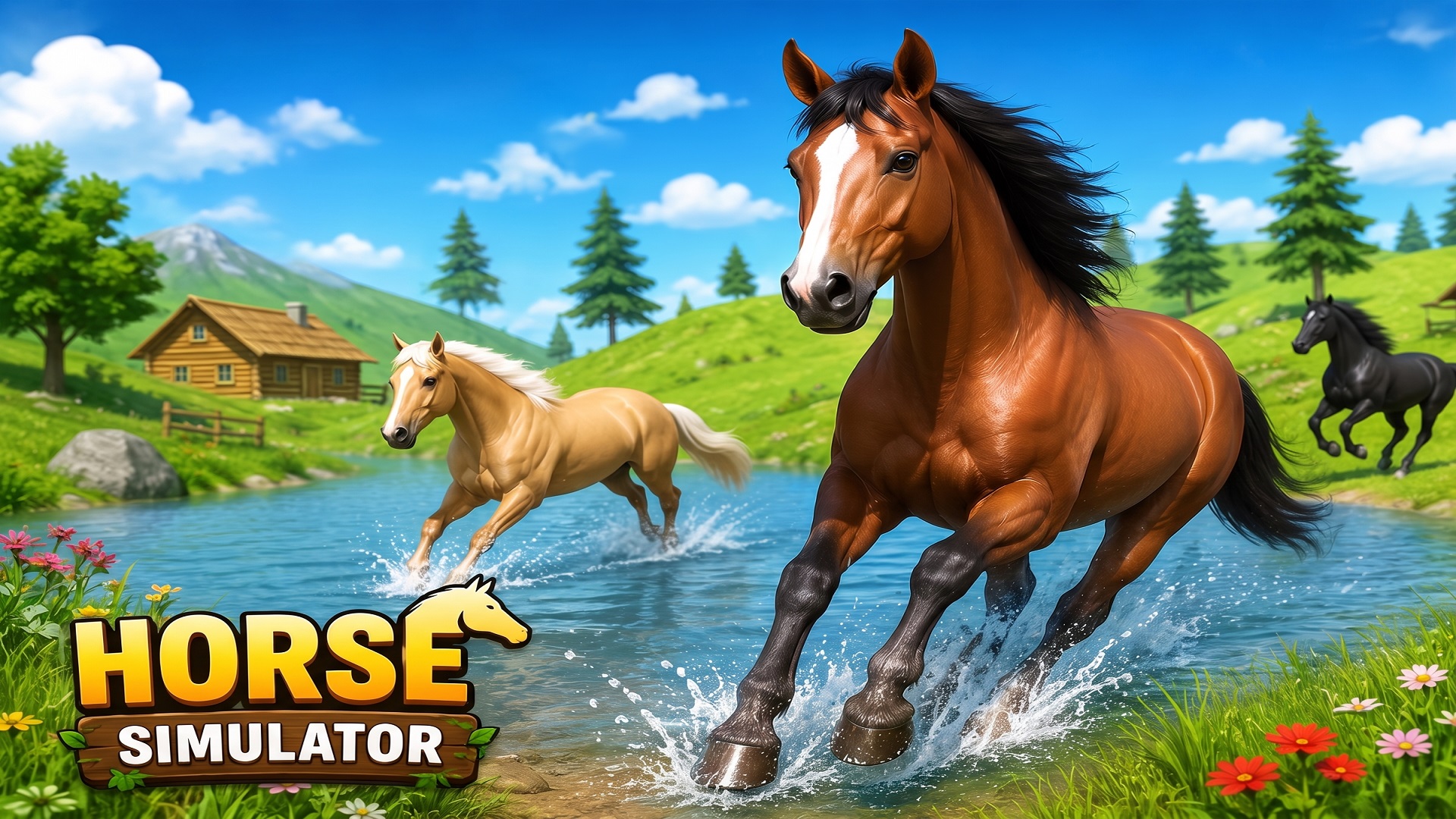 Wild Horse Simulator Racing Games