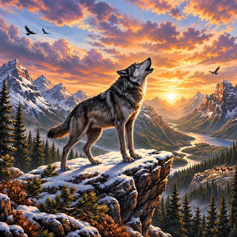Wild Wolf Simulator Animal Games game thumbnail