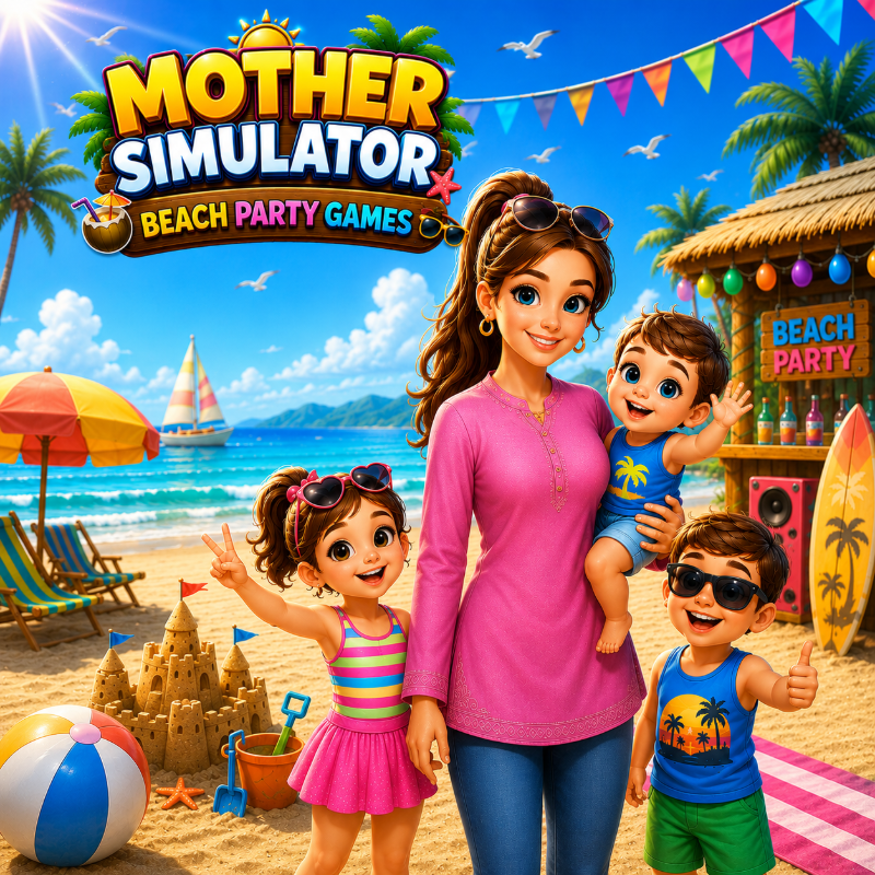 Mother Simulator Beach Party Games