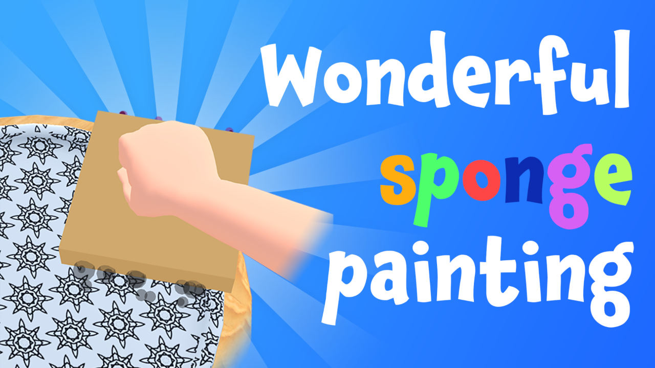 Copertina di Wonderful sponge painting