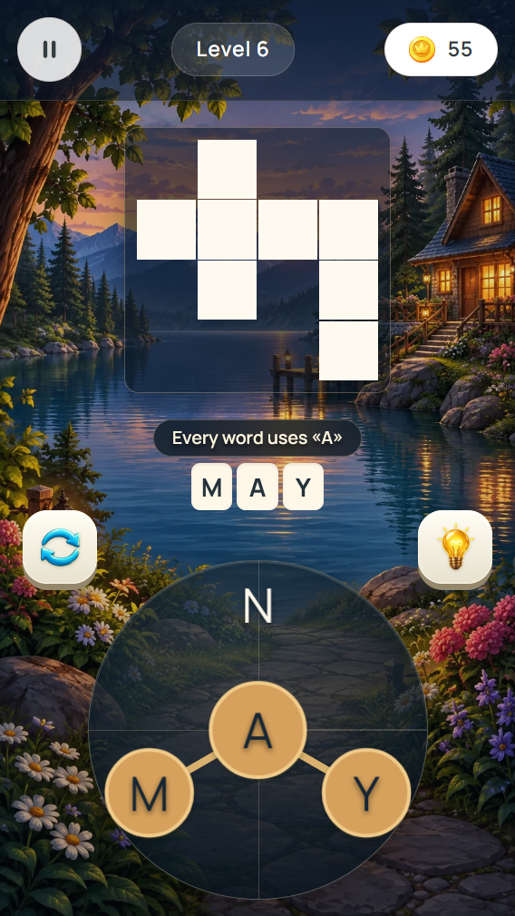 Words from Letters: Cozy Crosswords screenshot 1