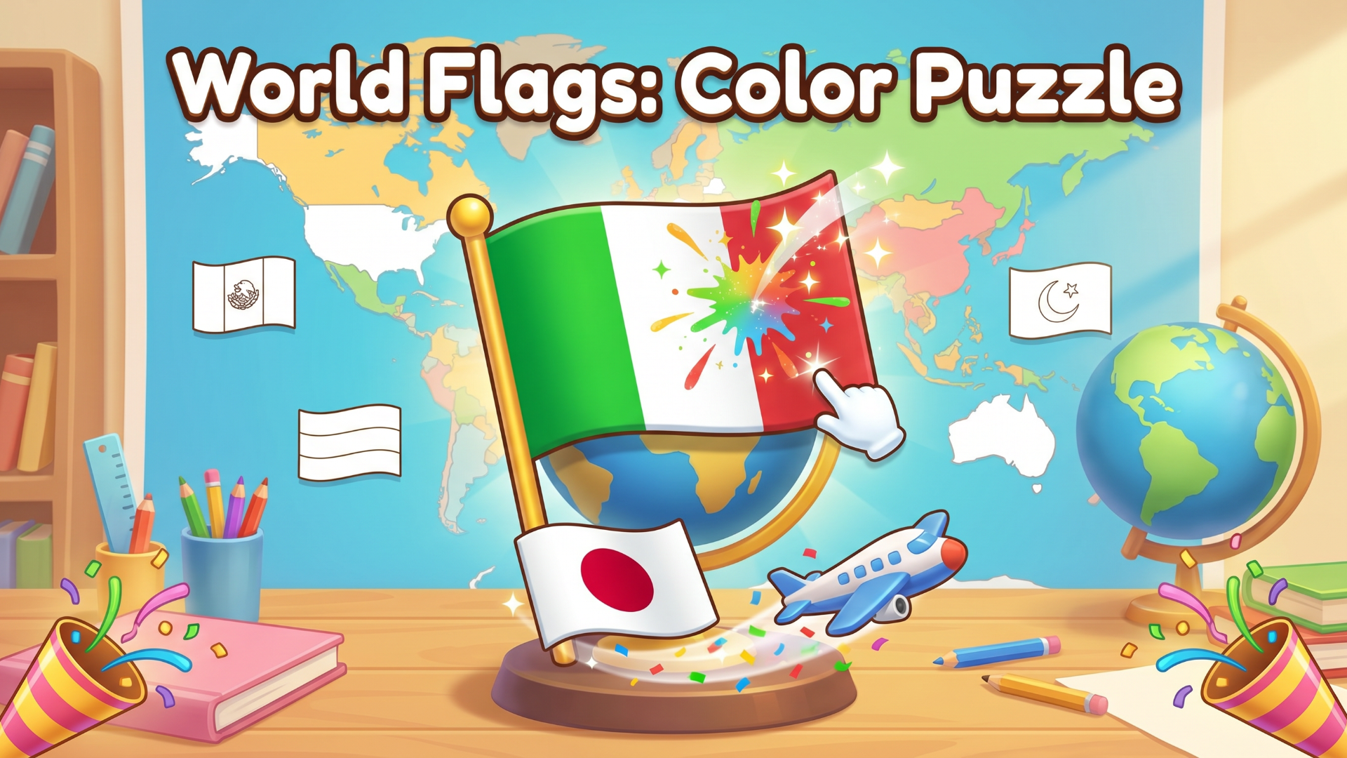 Imagen de portada de World Flags: Color Puzzle