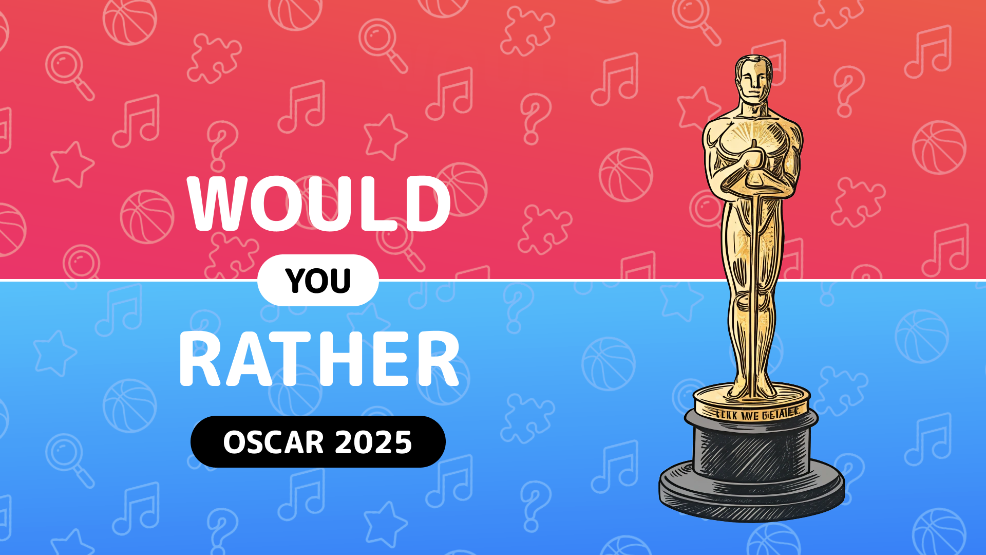 Would you rather - OSCAR 2025 game cover art