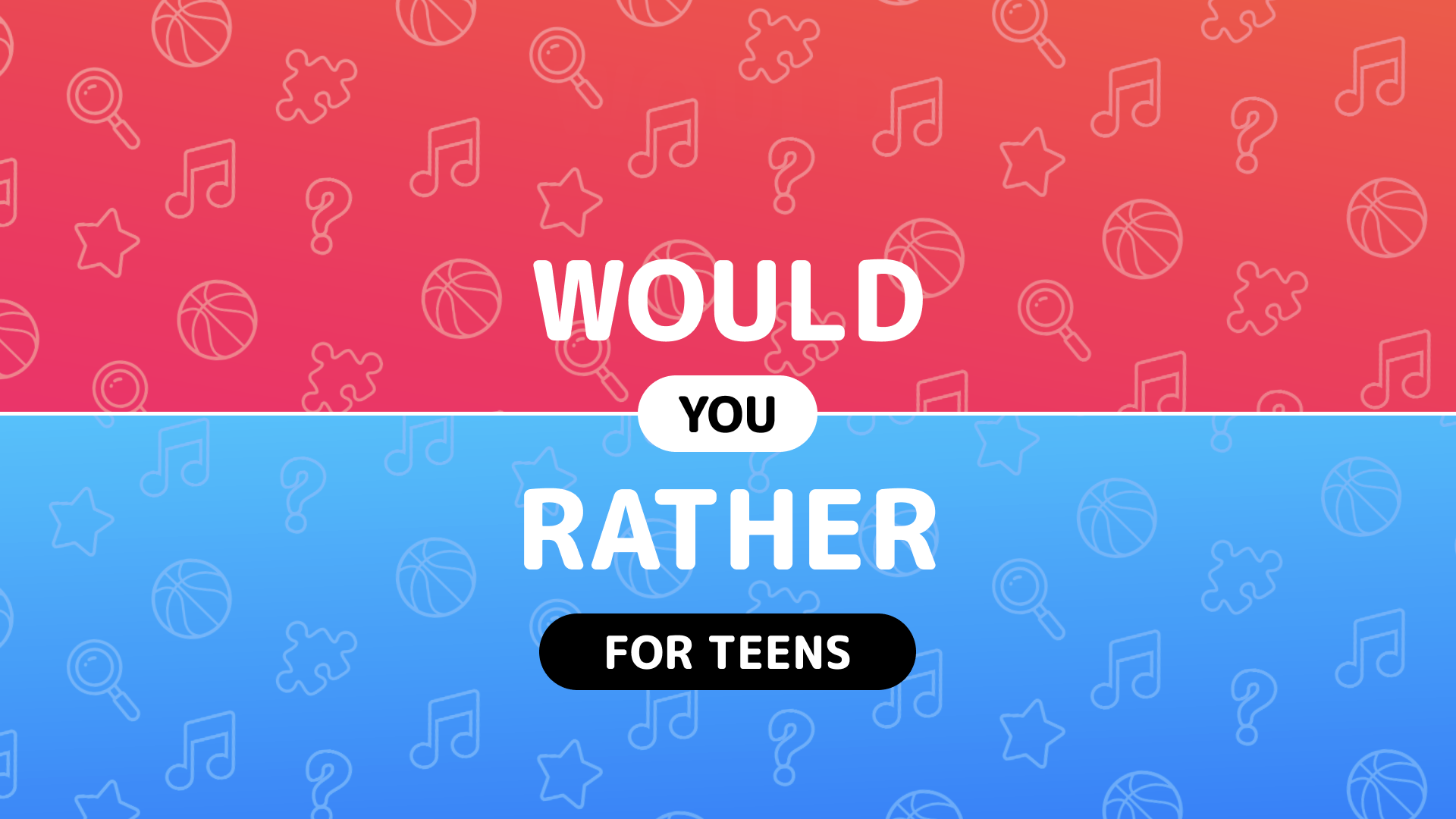 Would you rather - Questions for teens cover art