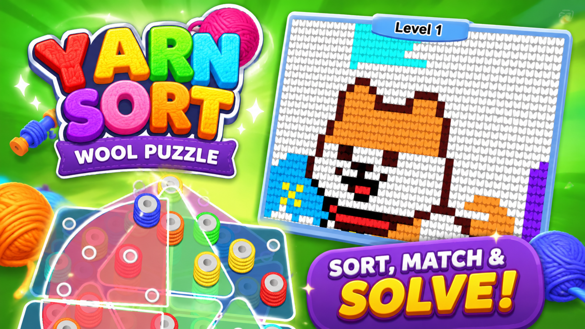 Yarn Sort Wool Puzzle