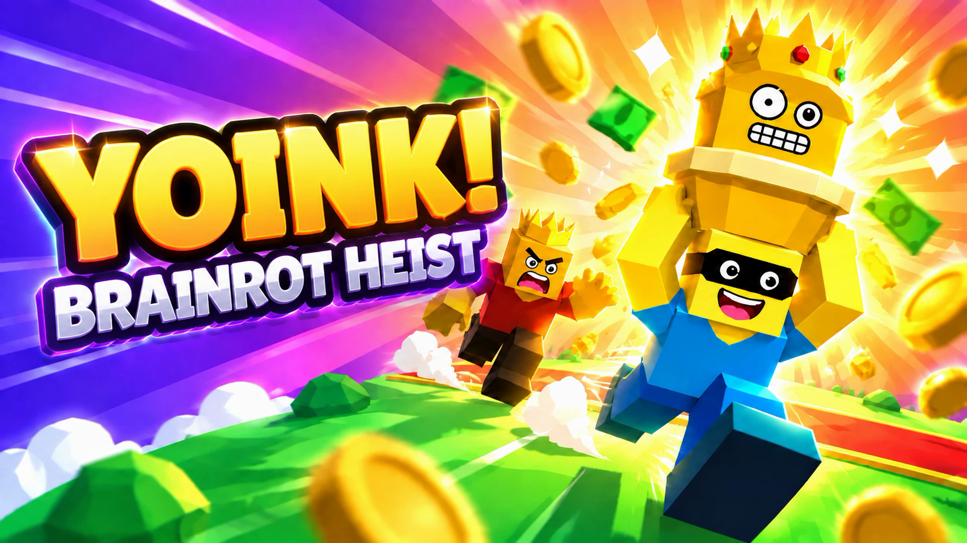 Arte da capa de Yoink! Brainrot Heist